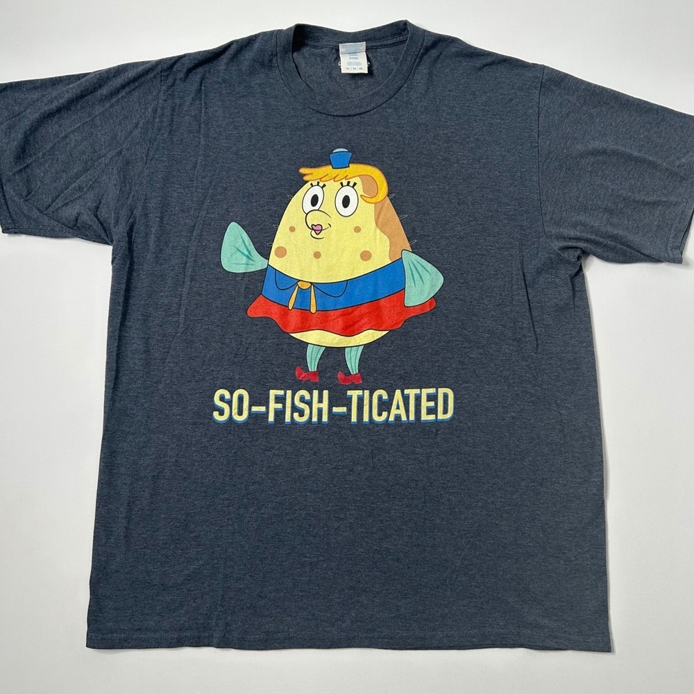 Nickelodeon Spongebob Squarepants So Fish Ticated Character Graphic T Shirt XL